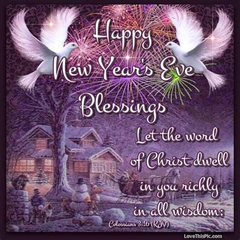 Happy New Year S Eve Blessings Quote With Prayer Pictures Photos And Images For Facebook