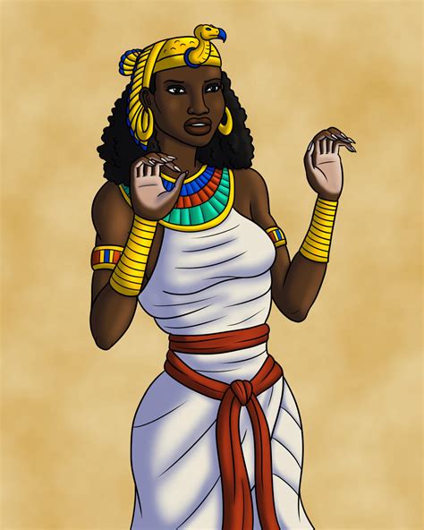 queen nefertari with palms out by tyrannoninja on deviantart