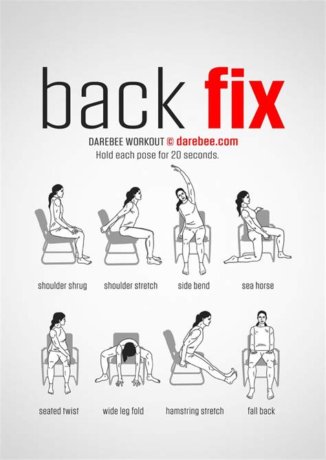 100 Office Workouts Office Exercise Back Exercises Exercise