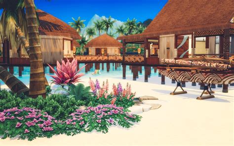 Thalania Sulani Bay Spa Resort Sims4 Sims 4 House Des