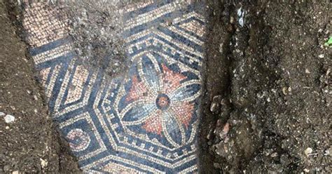 Perfectly Preserved Ancient Roman Mosaic Floor Unearthed Beneath
