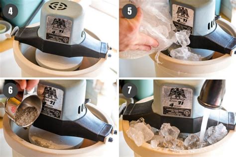 Old Fashioned Ice Cream Maker Guide Flour On My Fingers