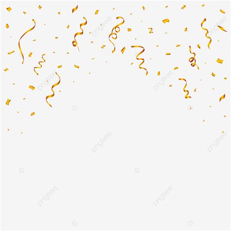 Gold Confetti Falling Vector Png Images Confetti Png Vector