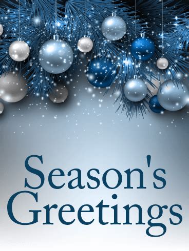 blue ornaments seasons  card birthday greeting cards  davia