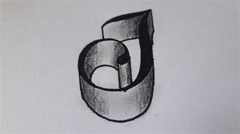 How To Write 3d Letter J On Paper Easy Drawing Art Youtube