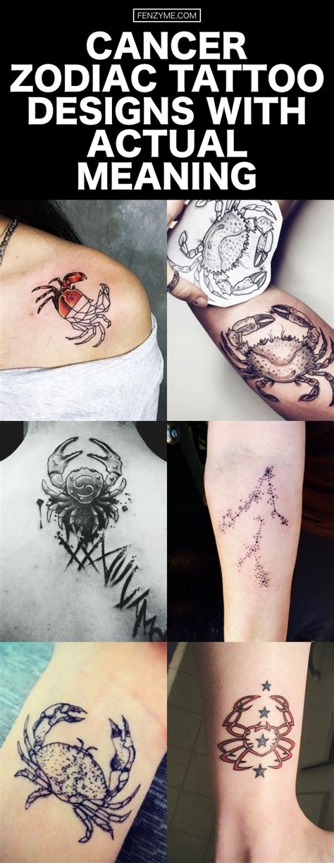 Astrological zodiac symbols or zodiac icons cancer zodiac tattoo stock illustrations. 27 Cancer Zodiac Tattoo Designs With Actual Meaning