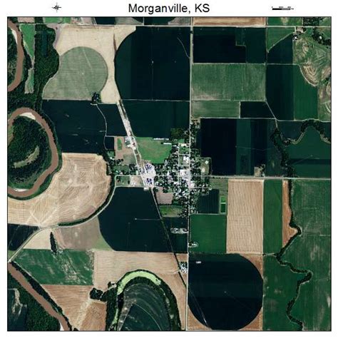 Aerial Photography Map Of Morganville Ks Kansas
