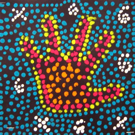 Let Hands Dry And Then Do Background Aboriginal Art For Kids