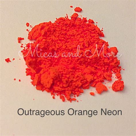 Outrageous Orange Neon Micas And More