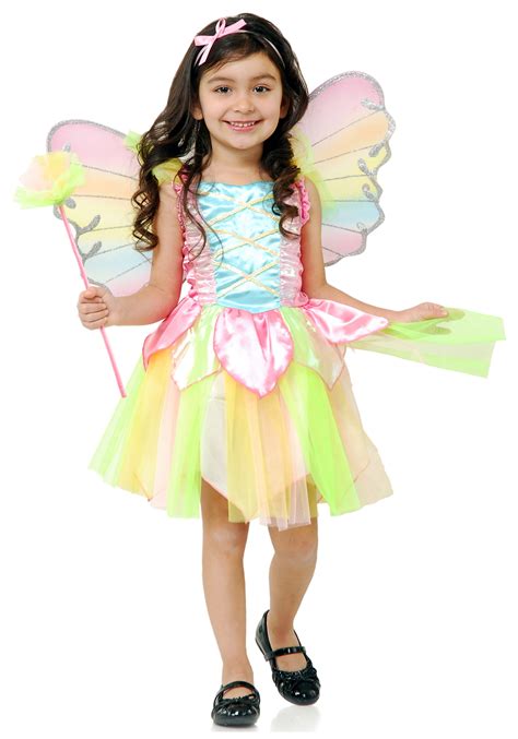 Child Rainbow Princess Fairy Costume Halloween Costumes