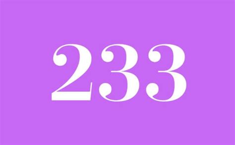 El Número Angelical 233 Ángeles Y Significado