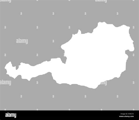 Map Of Austria Stock Photo Alamy