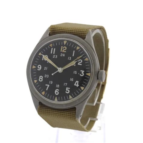 1969 Vietnam War Us Military Issue 34mm Wristwatch Benrus Mil W 3818b