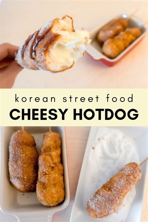 Korean Street Food “hotdog” Aka Corn Dog Chopsticks And Flour