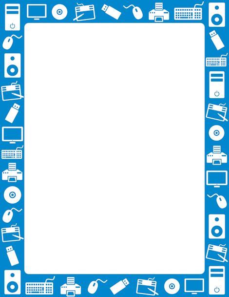 Computer Border Clip Art Page Border And Vector Graphics Free