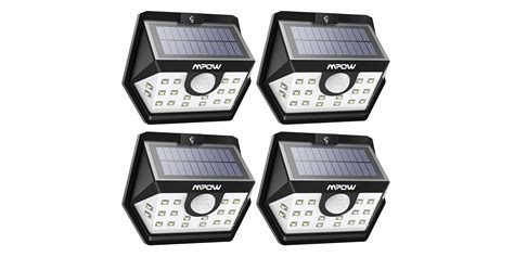 Green Deals 4 Pack Mpow 20 Led Solar Outdoor Lights 30 More
