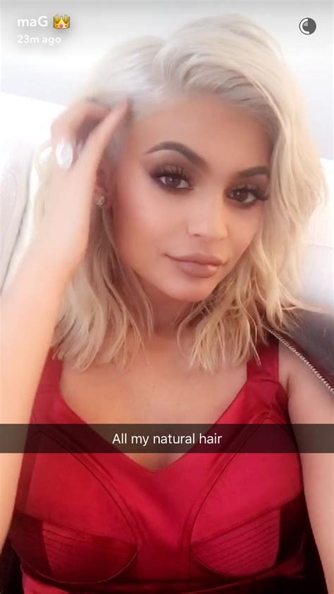 Kylie Jenner Shares Bleach Blonde Hair Photos On Snapchat And It Looks So Insanely Good — Photos
