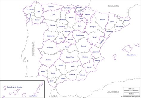 Mapa De Espa A Para Colorear Mapa De Espa A