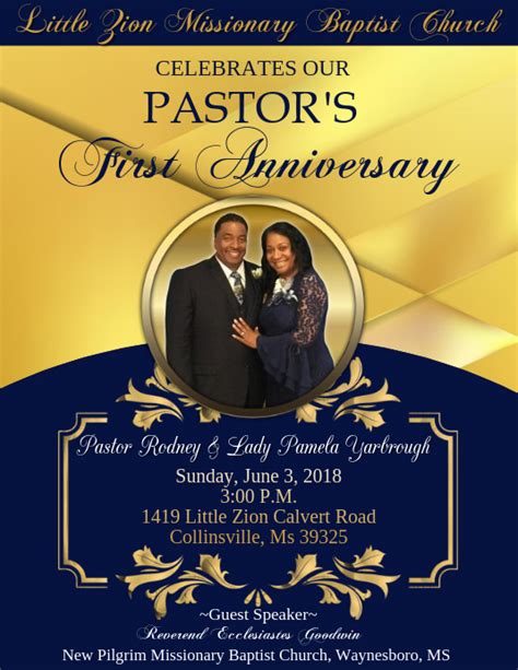 Customizable Design Templates For Pastor S Anniversary PosterMyWall Pastor Anniversary