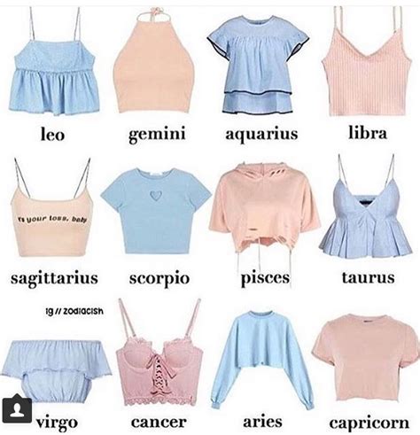 Image Result For Zodiac Signs As Clothes Zodiac Clothes Zodiac Sign