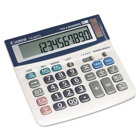 Canon Tx220ts Mini Desktop Handheld Calculator 12 Digit Lcd Walmart