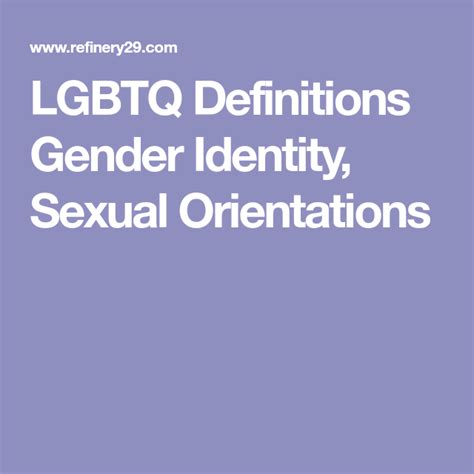 The Gender Identity Terms You Need To Know Gender Identity Lgbtq