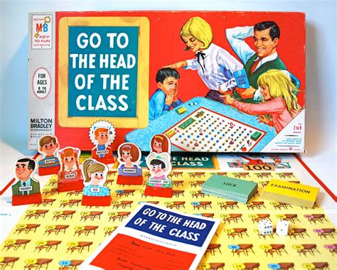 Go To The Head Of The Class Vintage Board Game Vintage Board Games