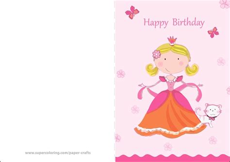 Foldable Birthday Card Template