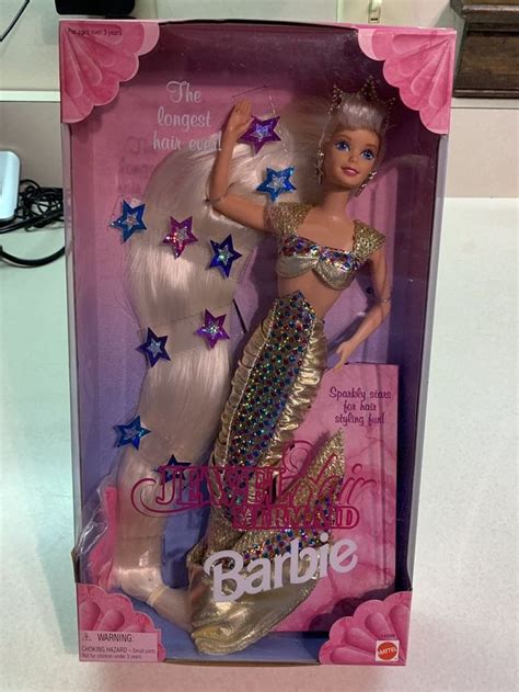 Jewel Hair Mermaid Barbie 1995 Nib Nrfb Ebay Barbie Dolls For Sale