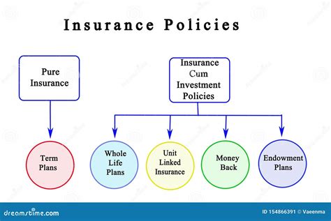 Types Of Insurance Policies Stock Illustration Illustration Of Unit