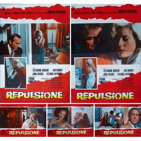 repulsion italian fotobusta movie poster set illustraction gallery