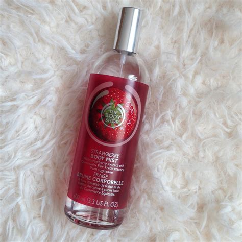 I haven't been able to wear the stuff for years as it gives me a migraine. The Body Shop Strawberry Body Mist | Inthefrow