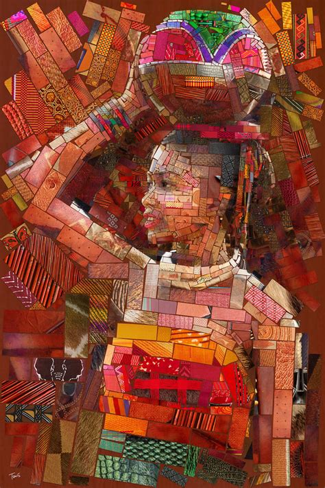The African Bricks The Water Girl Limited Edition Fine Art Prints