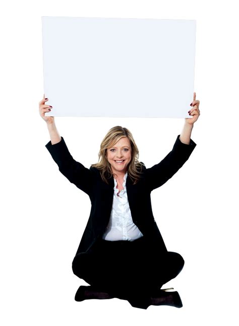 Women Holding Banner Png Images Transparent Background Png Play