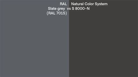 Ral Slate Grey Ral Vs Natural Color System S N Side By Side