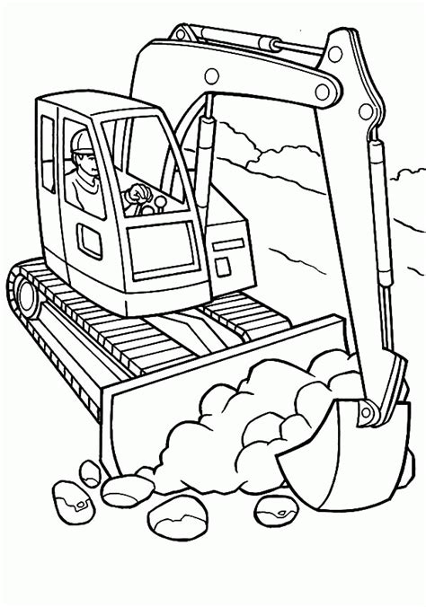 Free construction vehicles coloring pages to print for kids. Construction Equipment Free Construction Coloring Pages ...