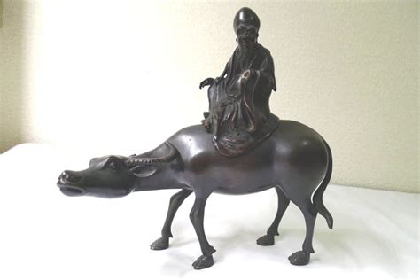 Bronze Figurative Koro Incense Burner Jurojin Riding Catawiki