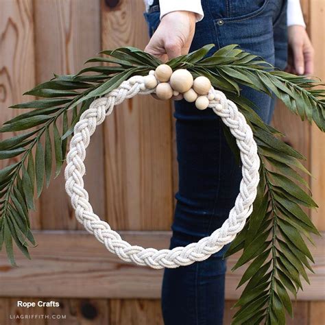Best Diy Crafts With Ropes Rope Wreath Diy Rope Crafts Diy Wreath