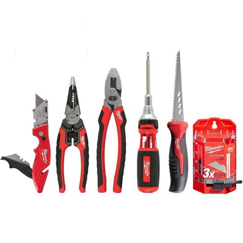 Milwaukee Hand Tool Combo Set 6 Piece 48 22 0001b The Home Depot