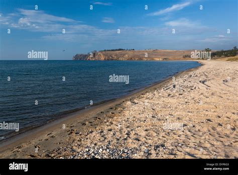 Beach On Olkhon Island Lake Baikal Siberia Russia Stock Photo Alamy