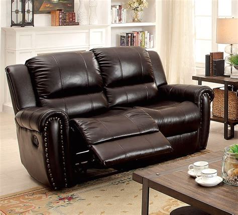 Dorset Traditional Brown Dual Reclining Sofa And Loveseat In Top Grain