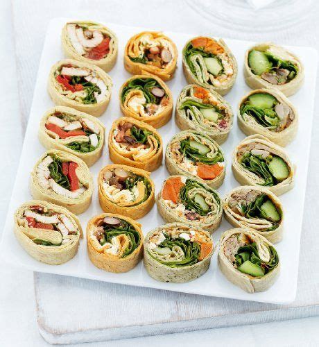A Selection Of Bite Sized Wraps With Delicious Fillings 5 Butternut