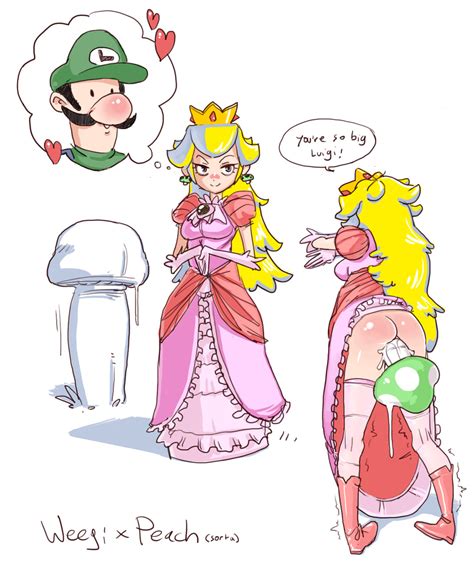 Rule 34 Highres Luigi Mario Series Mushroom Nintendo Porntime Princess Peach Speech Bubble