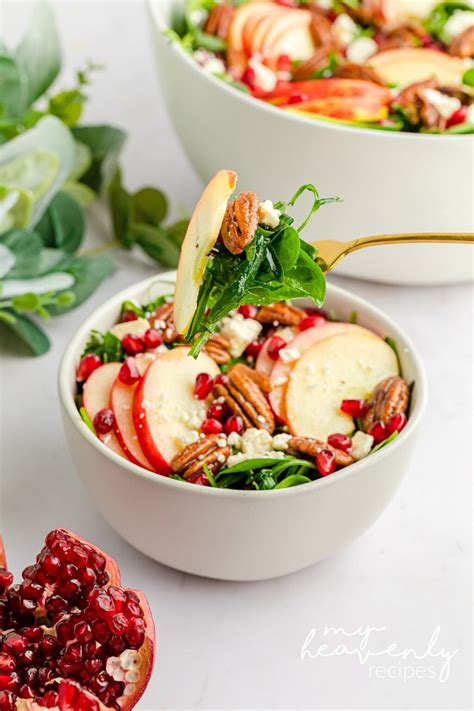 Pomegranate Apple Salad Recipe My Heavenly Recipes