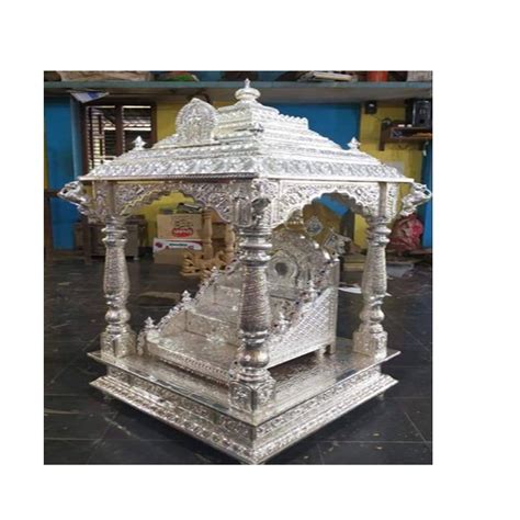 Silver Pooja Mandir Size 2x4x2 Ft K Ranganna Chari Sons Metal Works