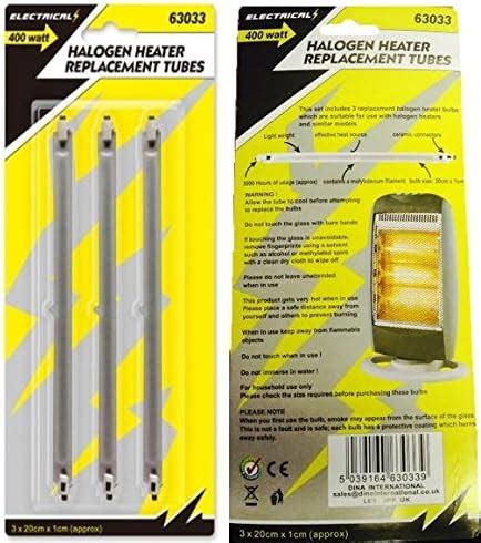 Halogen Heater Replacement Tubes W Fire Bar Heater Lamp Element Bulbs Pc Amazon Co Uk Lighting