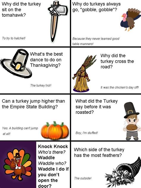 Thanksgiving Lunch Box Jokes Page 1 Thanksgiving Kids Thanksgiving