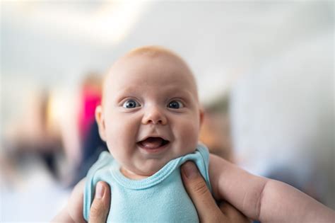 Cute Newborn Baby Boy Laughing Stock Photo Download Image Now Istock
