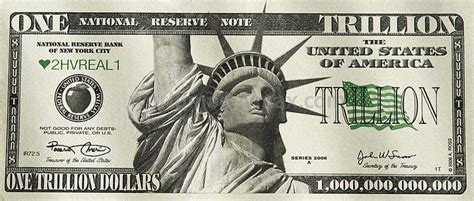 Usa 1 Trillion Dollar 2006 Banknote One Trillion