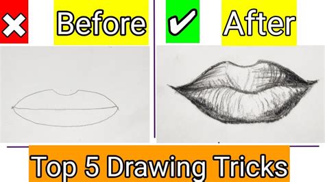 5 Drawing Tricks For Everyone Easy Drawing Tricks For Beginners